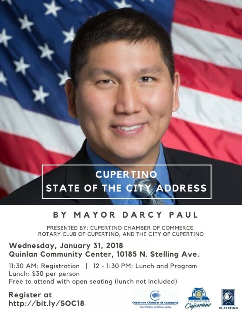 Mayor Darcy Paul's State of the City set for Jan. 31 Cupertino Today